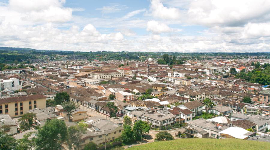 Principais opções de aluguel de carros em Popayán